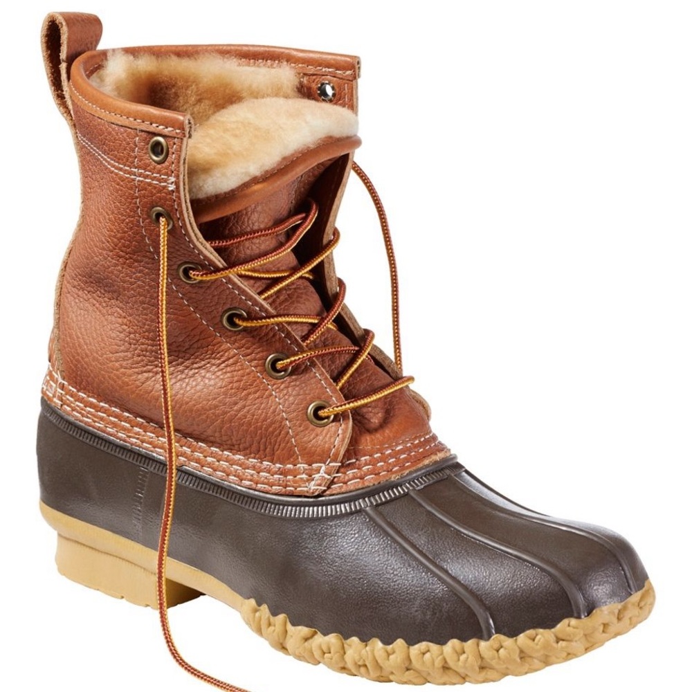 Women's Bean Duck Boots, 8" Shearling-Lined Insulated Fur lined